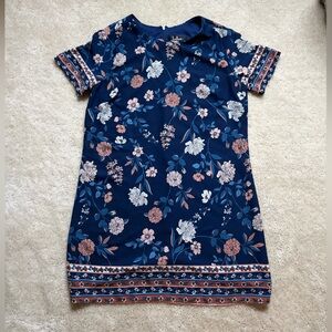Lulu's Navy Floral Dress
